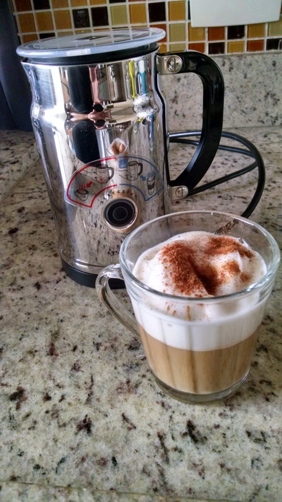 Leite de Soja com Espuma.